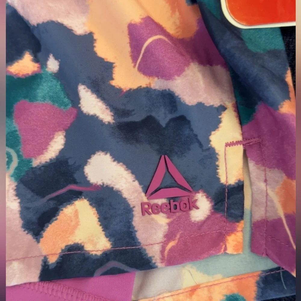 Reebok Women's Purple Floral Athletic Shorts